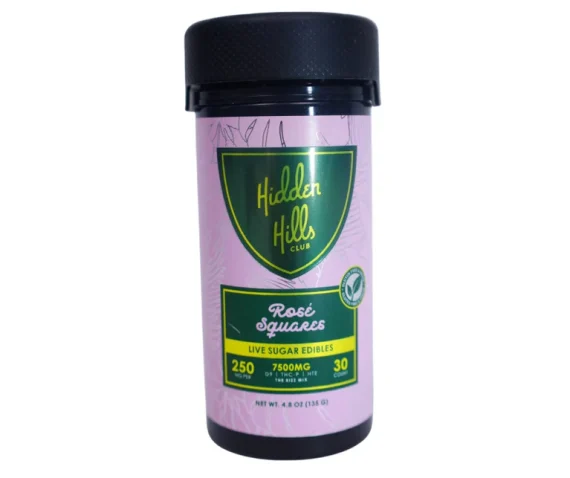 Rose Squares 7500mg Edibles