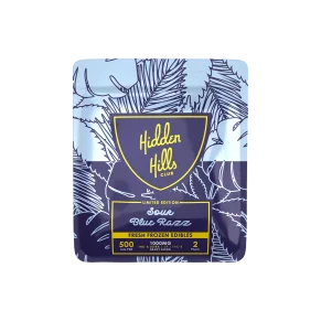 Sour Blue Razz 1000MG Edibles